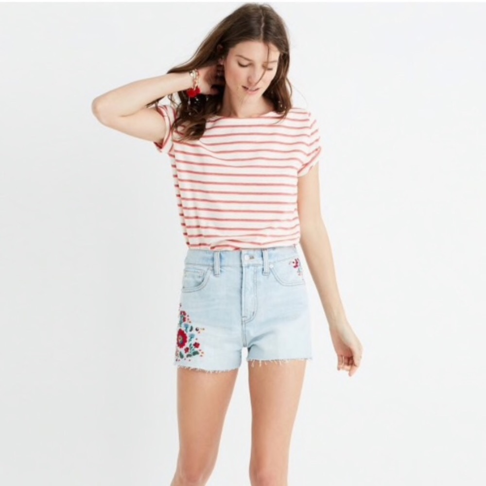 Madewell Embroidered Shorts